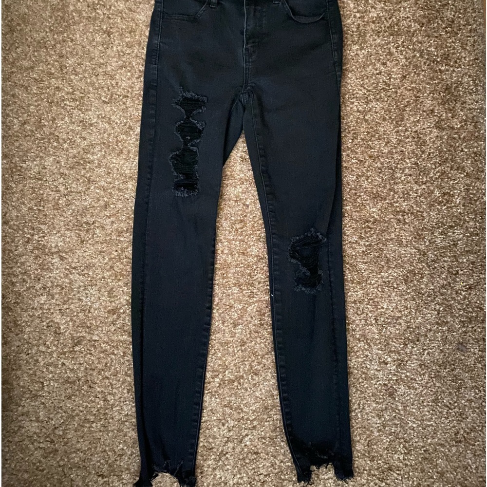 Black American eagle jeans